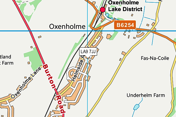 LA9 7JJ map - OS VectorMap District (Ordnance Survey) LA9 7JJ map - OS VectorMap District (Ordnance Survey)
