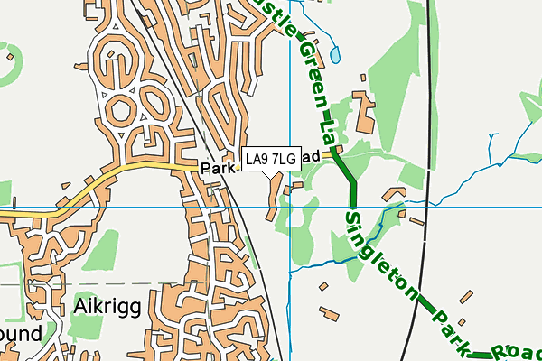 LA9 7LG map - OS VectorMap District (Ordnance Survey) LA9 7LG map - OS VectorMap District (Ordnance Survey)