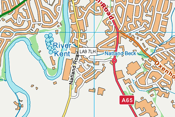 LA9 7LH map - OS VectorMap District (Ordnance Survey)