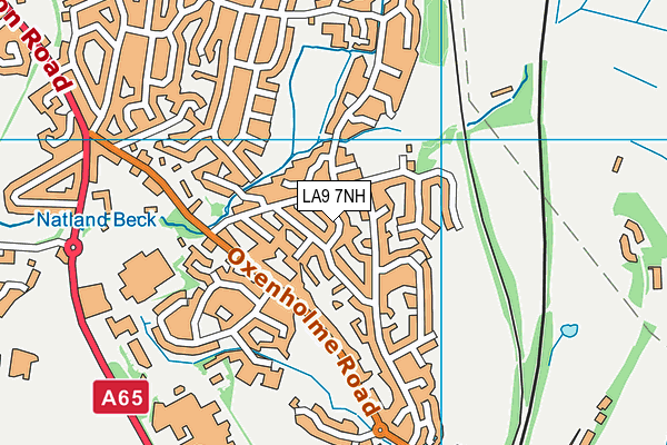 LA9 7NH map - OS VectorMap District (Ordnance Survey)