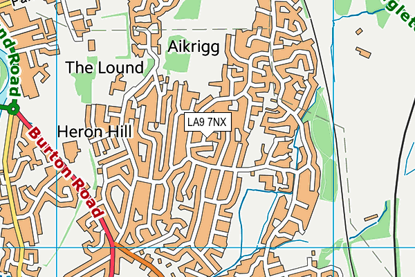 LA9 7NX map - OS VectorMap District (Ordnance Survey) LA9 7NX map - OS VectorMap District (Ordnance Survey)