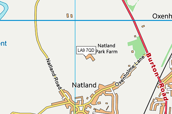 LA9 7QD map - OS VectorMap District (Ordnance Survey) LA9 7QD map - OS VectorMap District (Ordnance Survey)