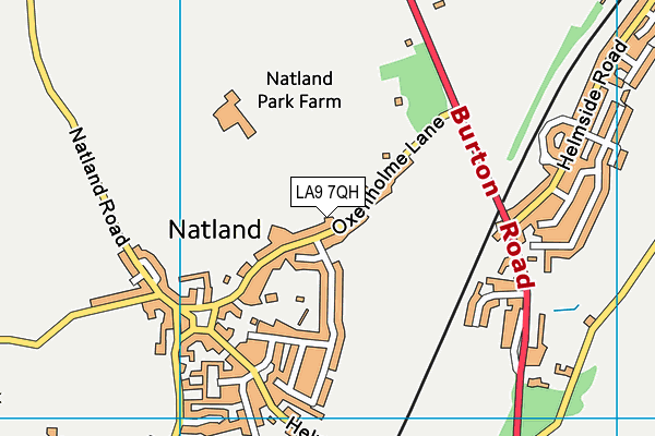 LA9 7QH map - OS VectorMap District (Ordnance Survey) LA9 7QH map - OS VectorMap District (Ordnance Survey)