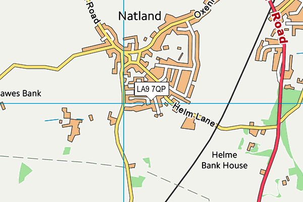 LA9 7QP map - OS VectorMap District (Ordnance Survey) LA9 7QP map - OS VectorMap District (Ordnance Survey)
