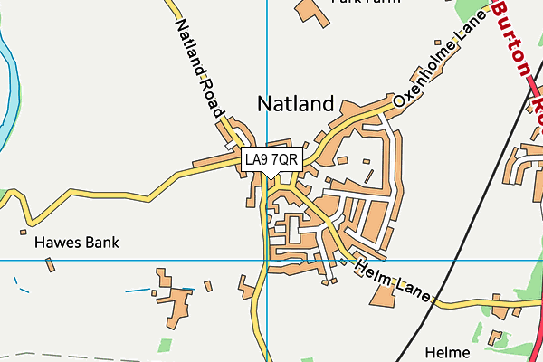 LA9 7QR map - OS VectorMap District (Ordnance Survey) LA9 7QR map - OS VectorMap District (Ordnance Survey)
