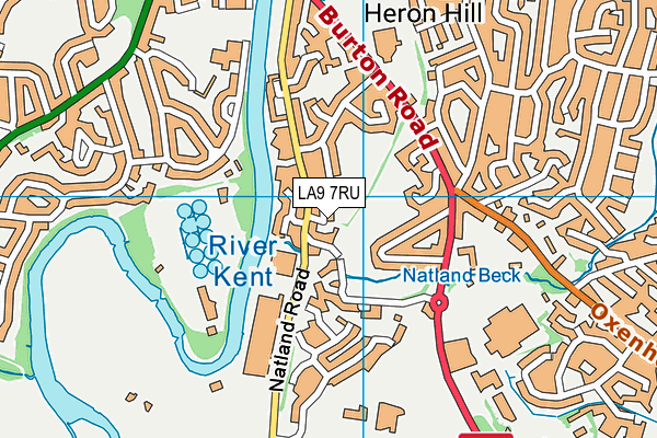 LA9 7RU map - OS VectorMap District (Ordnance Survey) LA9 7RU map - OS VectorMap District (Ordnance Survey)