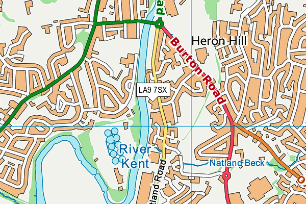LA9 7SX map - OS VectorMap District (Ordnance Survey) LA9 7SX map - OS VectorMap District (Ordnance Survey)