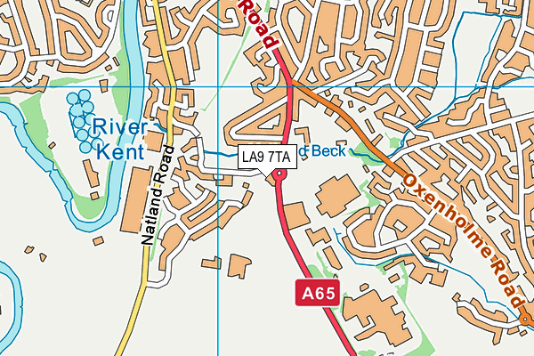LA9 7TA map - OS VectorMap District (Ordnance Survey) LA9 7TA map - OS VectorMap District (Ordnance Survey)