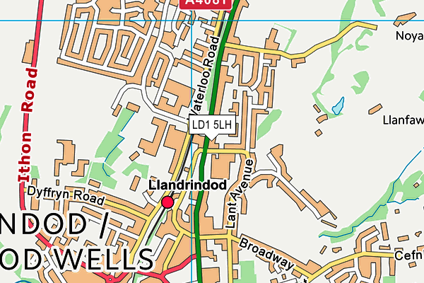 LD1 5LH map - OS VectorMap District (Ordnance Survey) LD1 5LH map - OS VectorMap District (Ordnance Survey)