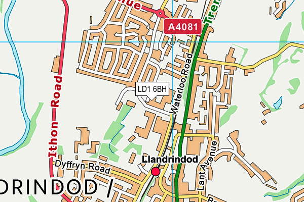 LD1 6BH map - OS VectorMap District (Ordnance Survey) LD1 6BH map - OS VectorMap District (Ordnance Survey)