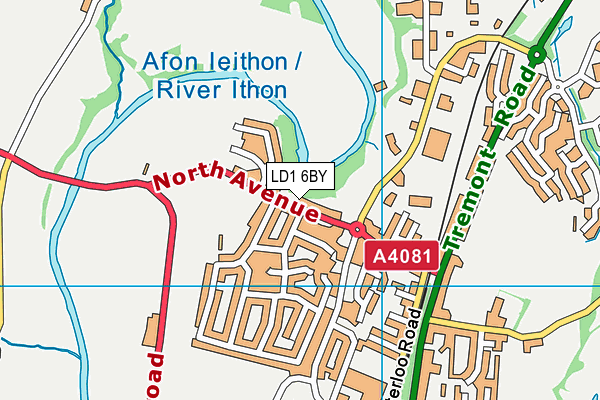 LD1 6BY map - OS VectorMap District (Ordnance Survey) LD1 6BY map - OS VectorMap District (Ordnance Survey)