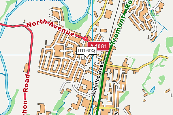 LD1 6DQ map - OS VectorMap District (Ordnance Survey) LD1 6DQ map - OS VectorMap District (Ordnance Survey)
