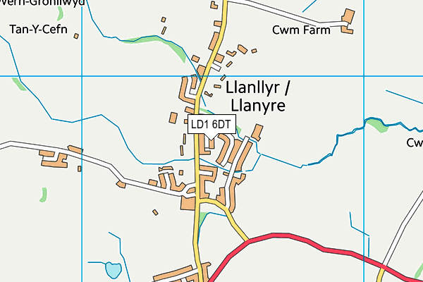 LD1 6DT map - OS VectorMap District (Ordnance Survey) LD1 6DT map - OS VectorMap District (Ordnance Survey)
