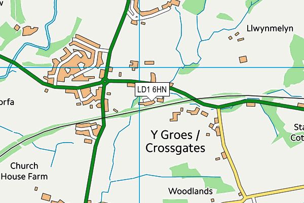 LD1 6HN map - OS VectorMap District (Ordnance Survey) LD1 6HN map - OS VectorMap District (Ordnance Survey)