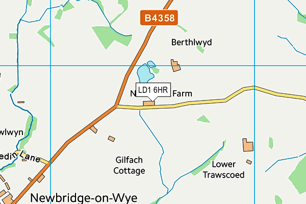 LD1 6HR map - OS VectorMap District (Ordnance Survey) LD1 6HR map - OS VectorMap District (Ordnance Survey)