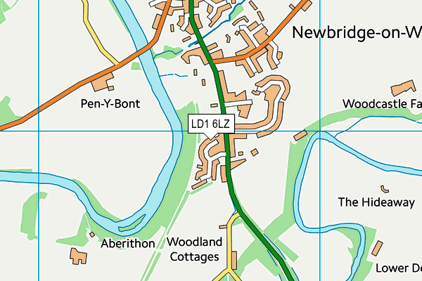 LD1 6LZ map - OS VectorMap District (Ordnance Survey) LD1 6LZ map - OS VectorMap District (Ordnance Survey)
