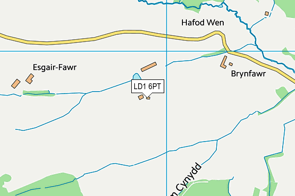 LD1 6PT map - OS VectorMap District (Ordnance Survey) LD1 6PT map - OS VectorMap District (Ordnance Survey)