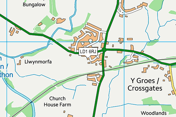 LD1 6RJ map - OS VectorMap District (Ordnance Survey) LD1 6RJ map - OS VectorMap District (Ordnance Survey)