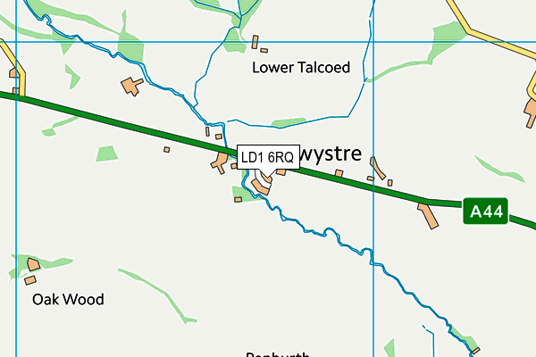 LD1 6RQ map - OS VectorMap District (Ordnance Survey) LD1 6RQ map - OS VectorMap District (Ordnance Survey)