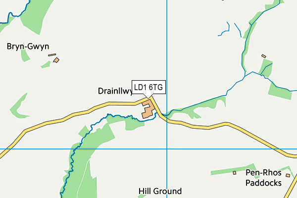 LD1 6TG map - OS VectorMap District (Ordnance Survey) LD1 6TG map - OS VectorMap District (Ordnance Survey)