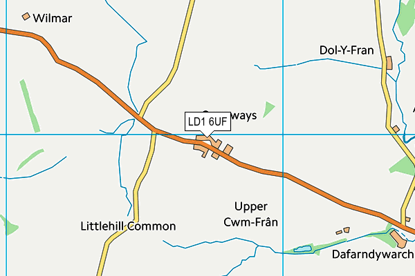 LD1 6UF map - OS VectorMap District (Ordnance Survey) LD1 6UF map - OS VectorMap District (Ordnance Survey)