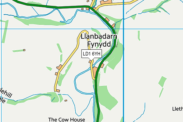LD1 6YH map - OS VectorMap District (Ordnance Survey) LD1 6YH map - OS VectorMap District (Ordnance Survey)
