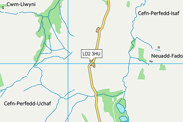 LD2 3HU map - OS VectorMap District (Ordnance Survey) LD2 3HU map - OS VectorMap District (Ordnance Survey)