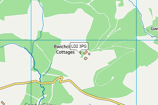 LD2 3PG map - OS VectorMap District (Ordnance Survey) LD2 3PG map - OS VectorMap District (Ordnance Survey)