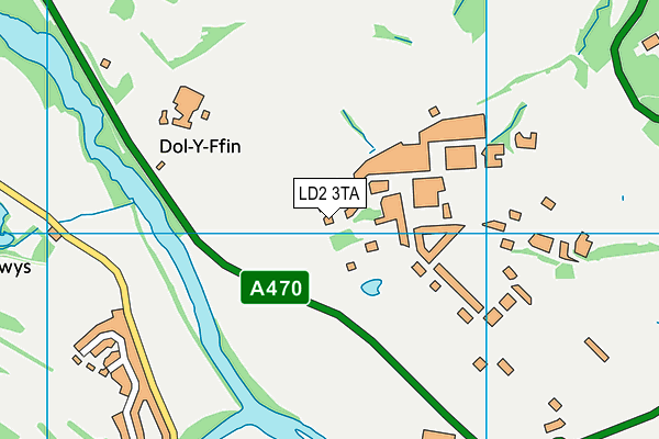 LD2 3TA map - OS VectorMap District (Ordnance Survey) LD2 3TA map - OS VectorMap District (Ordnance Survey)