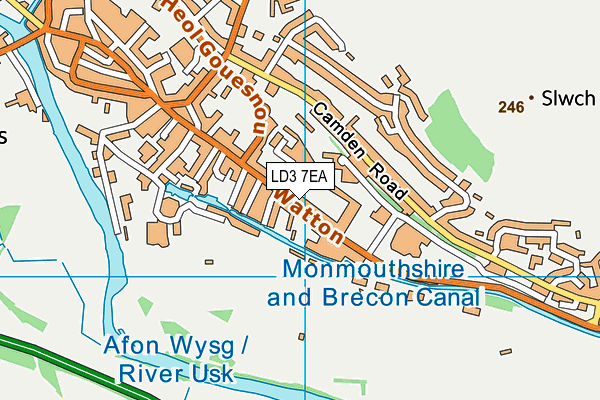 LD3 7EA map - OS VectorMap District (Ordnance Survey) LD3 7EA map - OS VectorMap District (Ordnance Survey)