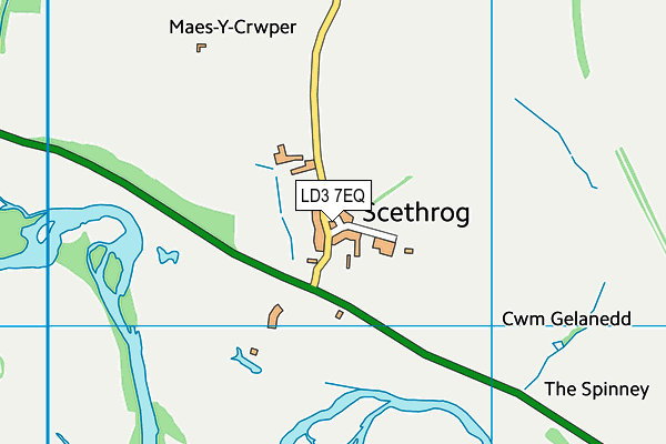 LD3 7EQ map - OS VectorMap District (Ordnance Survey) LD3 7EQ map - OS VectorMap District (Ordnance Survey)
