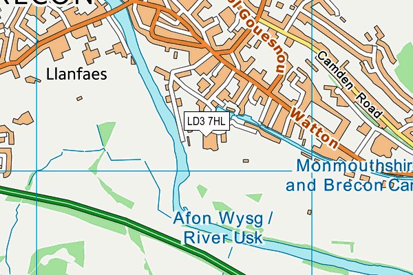 LD3 7HL map - OS VectorMap District (Ordnance Survey) LD3 7HL map - OS VectorMap District (Ordnance Survey)