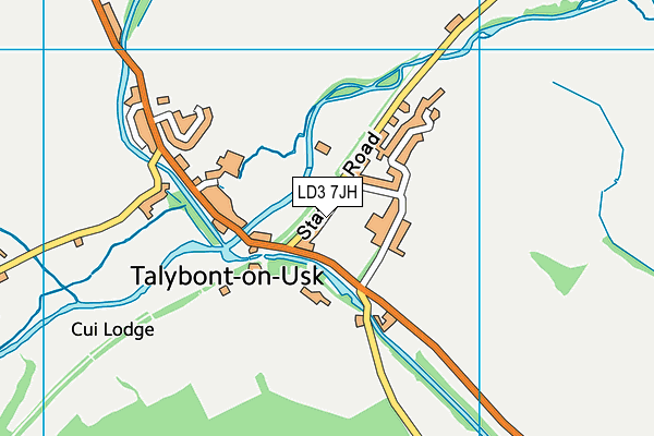 LD3 7JH map - OS VectorMap District (Ordnance Survey) LD3 7JH map - OS VectorMap District (Ordnance Survey)