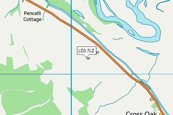 LD3 7LZ map - OS VectorMap District (Ordnance Survey) LD3 7LZ map - OS VectorMap District (Ordnance Survey)