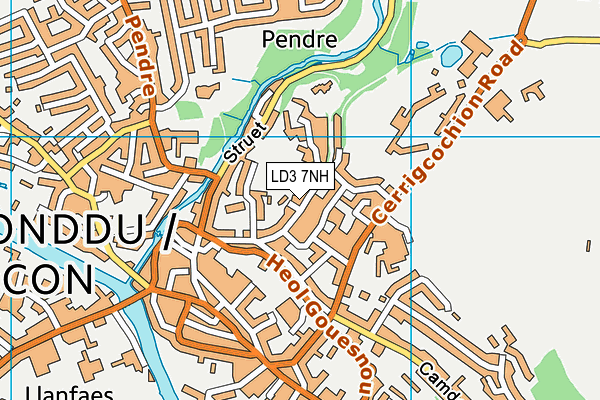 LD3 7NH map - OS VectorMap District (Ordnance Survey) LD3 7NH map - OS VectorMap District (Ordnance Survey)