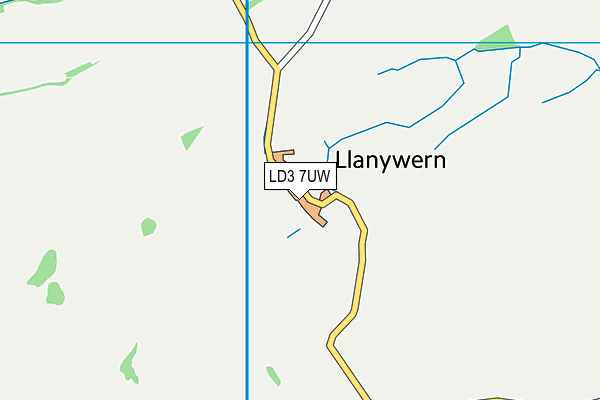 LD3 7UW map - OS VectorMap District (Ordnance Survey) LD3 7UW map - OS VectorMap District (Ordnance Survey)