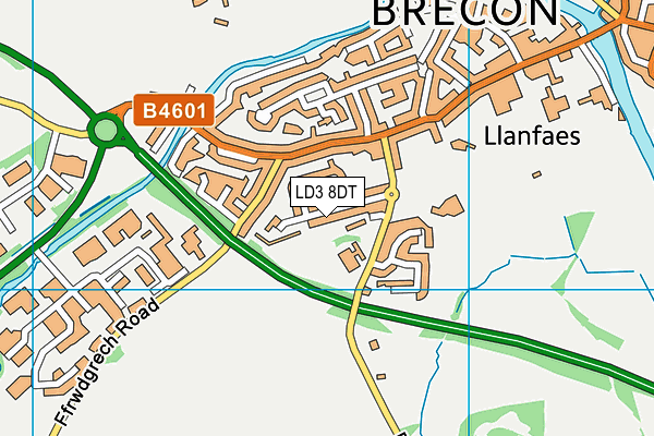 LD3 8DT map - OS VectorMap District (Ordnance Survey) LD3 8DT map - OS VectorMap District (Ordnance Survey)