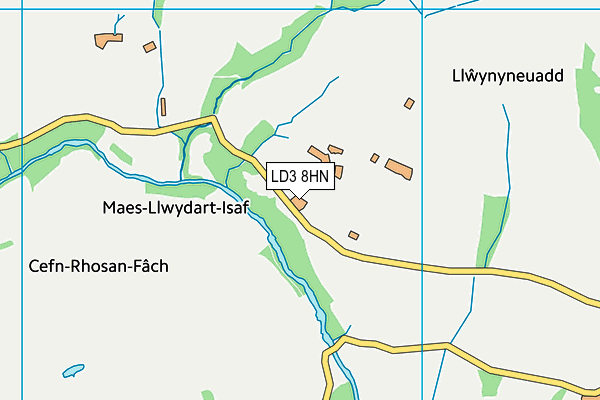 LD3 8HN map - OS VectorMap District (Ordnance Survey) LD3 8HN map - OS VectorMap District (Ordnance Survey)