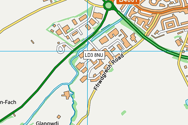 LD3 8NU map - OS VectorMap District (Ordnance Survey) LD3 8NU map - OS VectorMap District (Ordnance Survey)