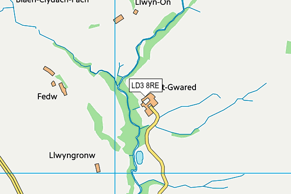 LD3 8RE map - OS VectorMap District (Ordnance Survey) LD3 8RE map - OS VectorMap District (Ordnance Survey)