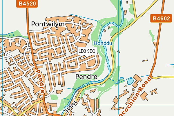 LD3 9EQ map - OS VectorMap District (Ordnance Survey) LD3 9EQ map - OS VectorMap District (Ordnance Survey)