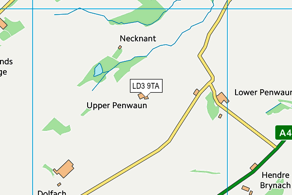 LD3 9TA map - OS VectorMap District (Ordnance Survey) LD3 9TA map - OS VectorMap District (Ordnance Survey)