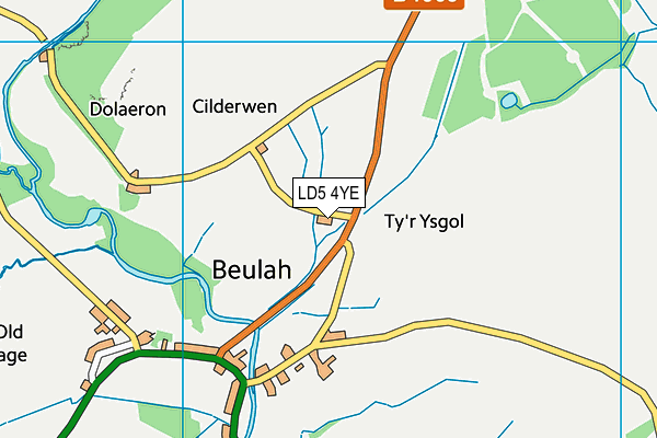 LD5 4YE map - OS VectorMap District (Ordnance Survey) LD5 4YE map - OS VectorMap District (Ordnance Survey)