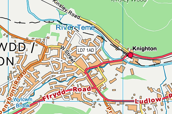 LD7 1AD map - OS VectorMap District (Ordnance Survey) LD7 1AD map - OS VectorMap District (Ordnance Survey)