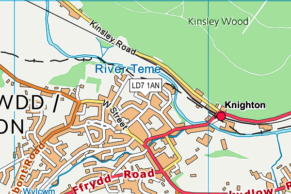 LD7 1AN map - OS VectorMap District (Ordnance Survey) LD7 1AN map - OS VectorMap District (Ordnance Survey)