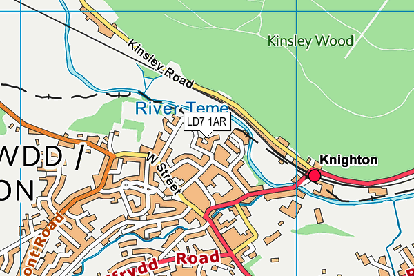 LD7 1AR map - OS VectorMap District (Ordnance Survey) LD7 1AR map - OS VectorMap District (Ordnance Survey)