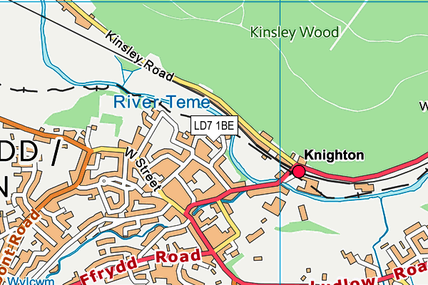 LD7 1BE map - OS VectorMap District (Ordnance Survey) LD7 1BE map - OS VectorMap District (Ordnance Survey)