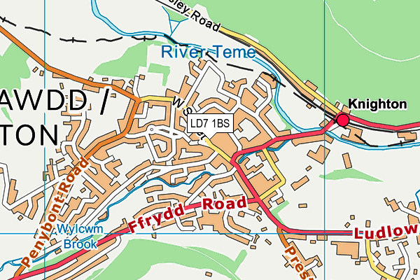 LD7 1BS map - OS VectorMap District (Ordnance Survey) LD7 1BS map - OS VectorMap District (Ordnance Survey)