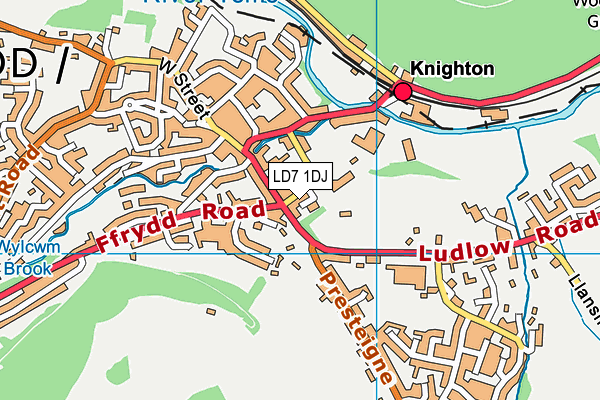 LD7 1DJ map - OS VectorMap District (Ordnance Survey) LD7 1DJ map - OS VectorMap District (Ordnance Survey)