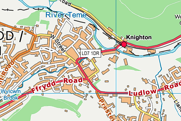 LD7 1DR map - OS VectorMap District (Ordnance Survey) LD7 1DR map - OS VectorMap District (Ordnance Survey)